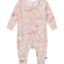 2-Pack Baby Girls Horses Zip Front Viscose Rompers