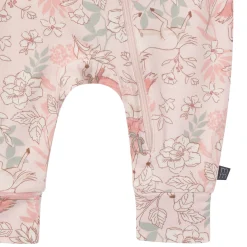 2-Pack Baby Girls Horses Zip Front Viscose Rompers