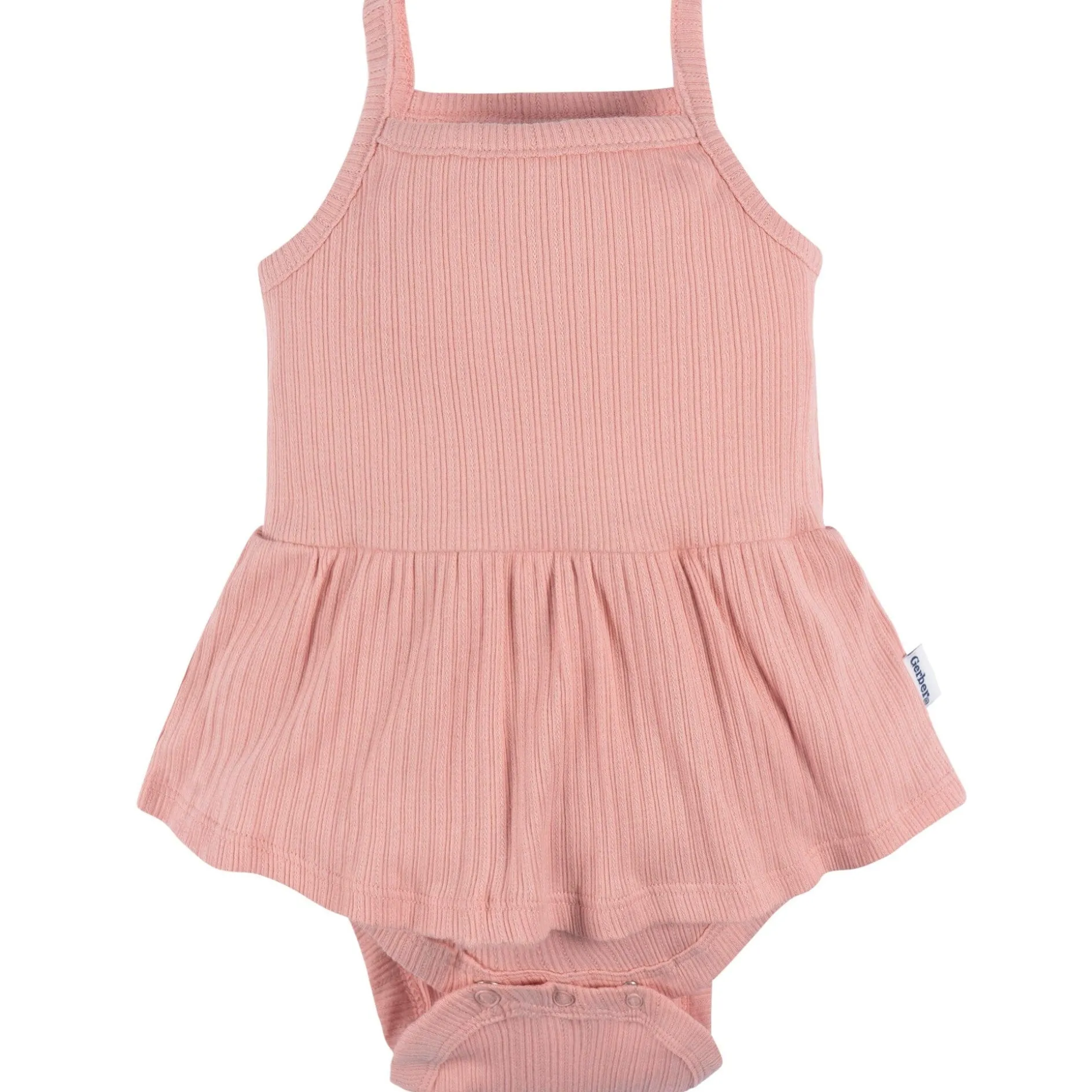 3-Pack Baby Girls Ivory, Mint, & Pink Sleeveless Skirted Onesies® Bodysuits