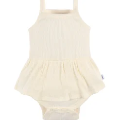 3-Pack Baby Girls Ivory, Mint, & Pink Sleeveless Skirted Onesies® Bodysuits