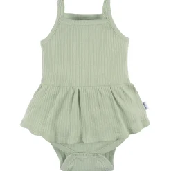3-Pack Baby Girls Ivory, Mint, & Pink Sleeveless Skirted Onesies® Bodysuits