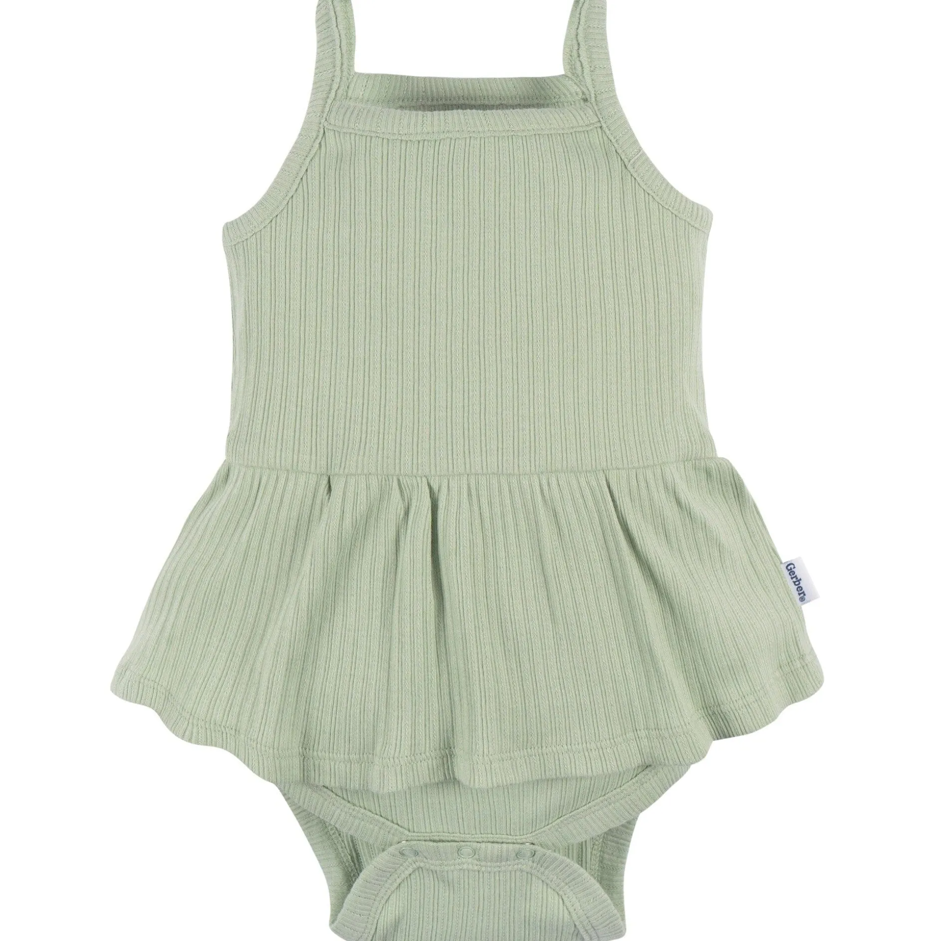 3-Pack Baby Girls Ivory, Mint, & Pink Sleeveless Skirted Onesies® Bodysuits