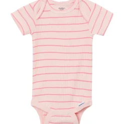 4-Pack Baby Girls Ladybug Pink Short Sleeve Bodysuits
