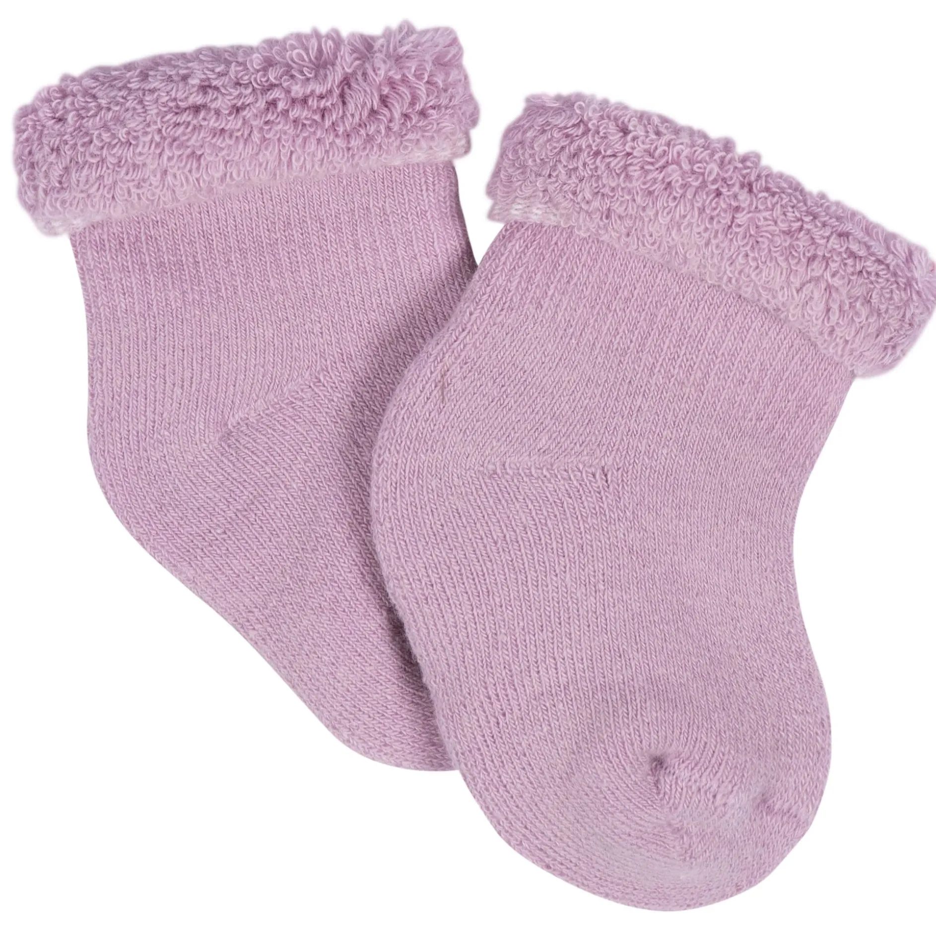 12-Pack Baby Girls Lavender Garden Terry Wiggle Proof® Socks