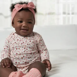 6-Pack Baby Girls Leaves Onesies® Bodysuits