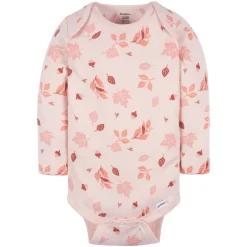 6-Pack Baby Girls Leaves Onesies® Bodysuits