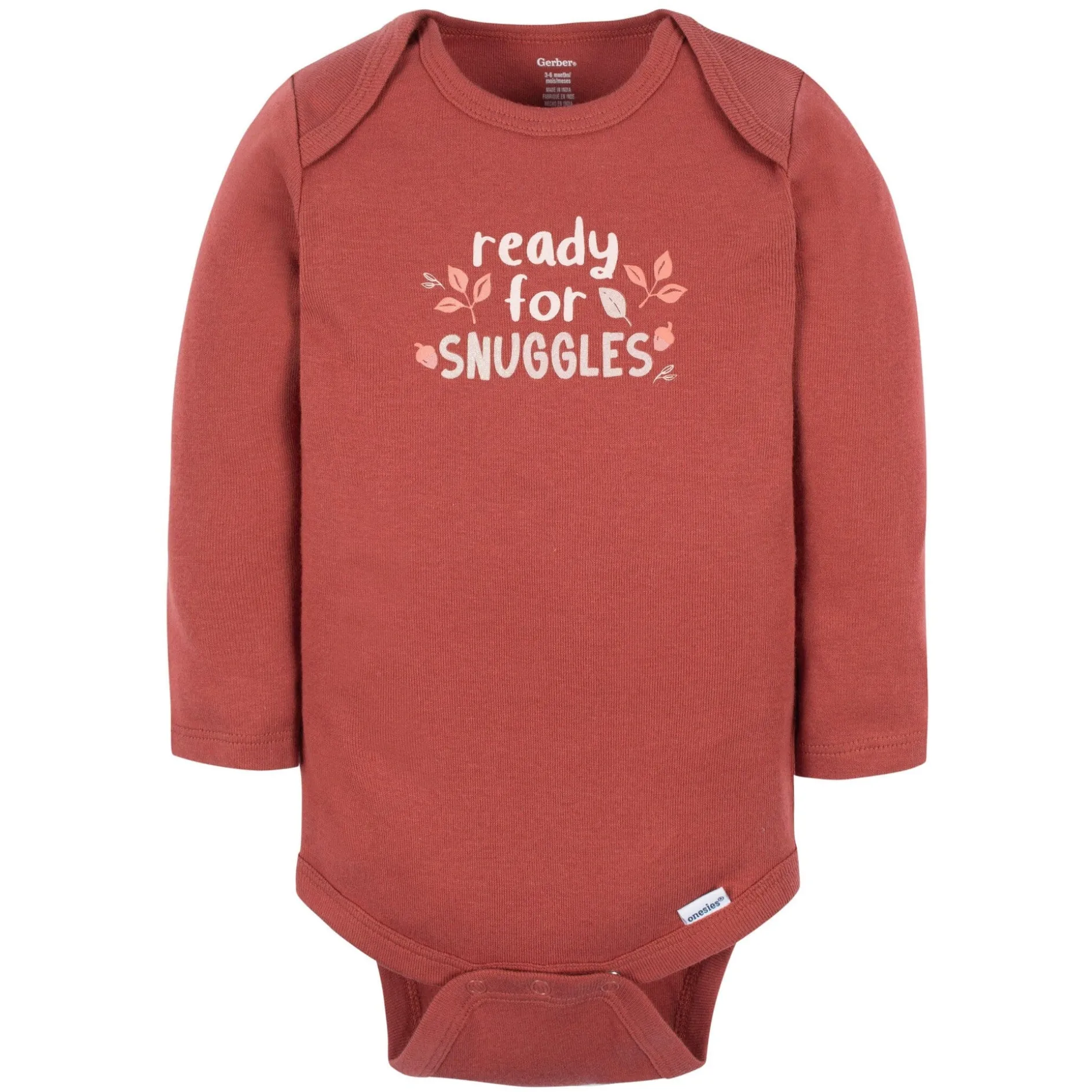 6-Pack Baby Girls Leaves Onesies® Bodysuits