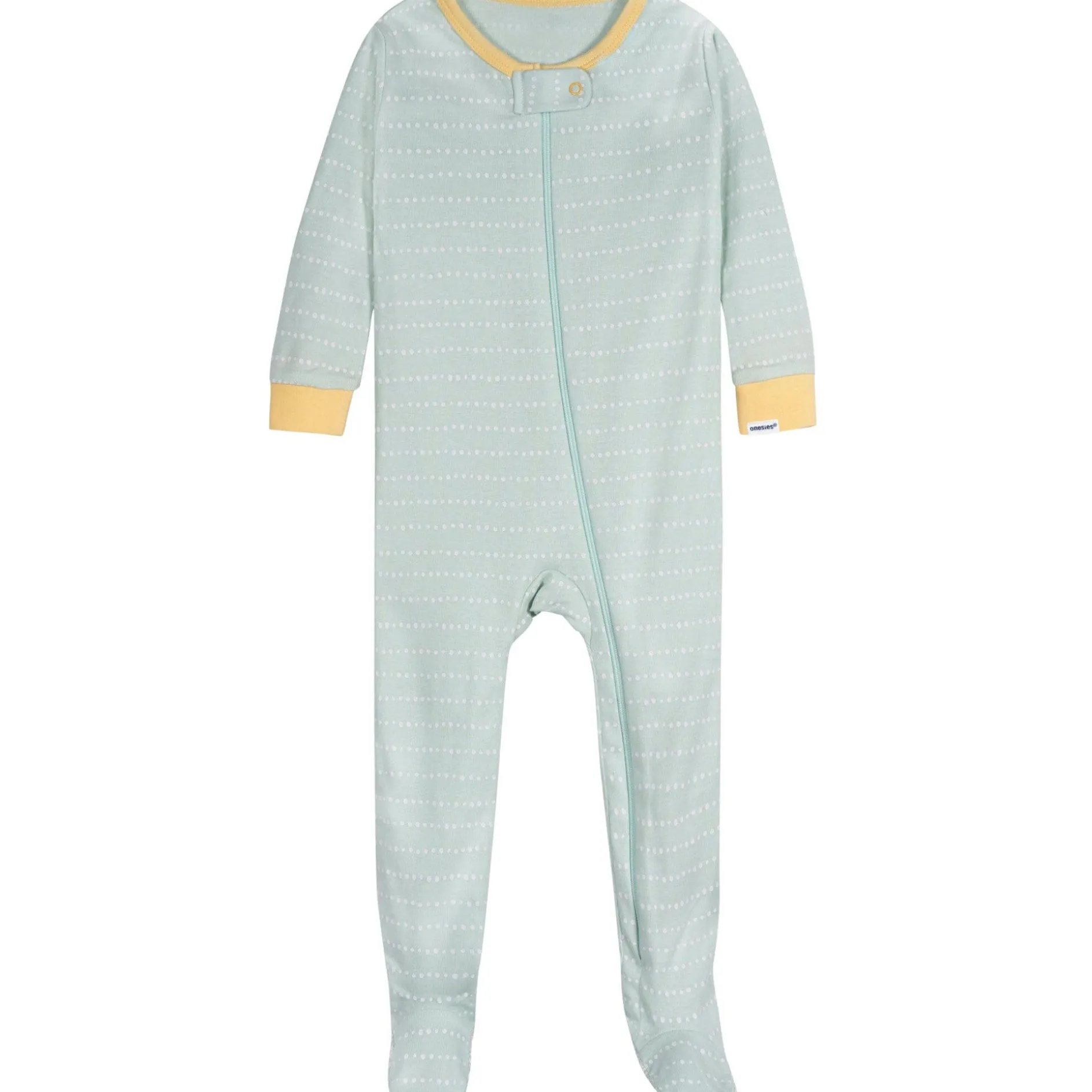 4-Pack Baby Girls Lemons Snug Fit Footed Pajamas