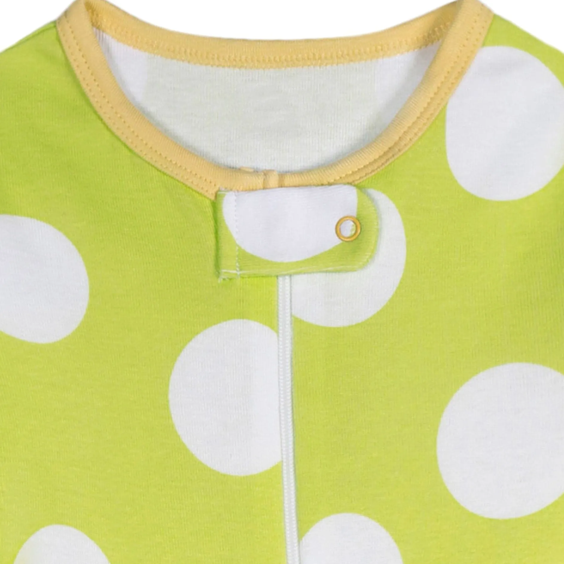 4-Pack Baby Girls Lemons Snug Fit Footed Pajamas