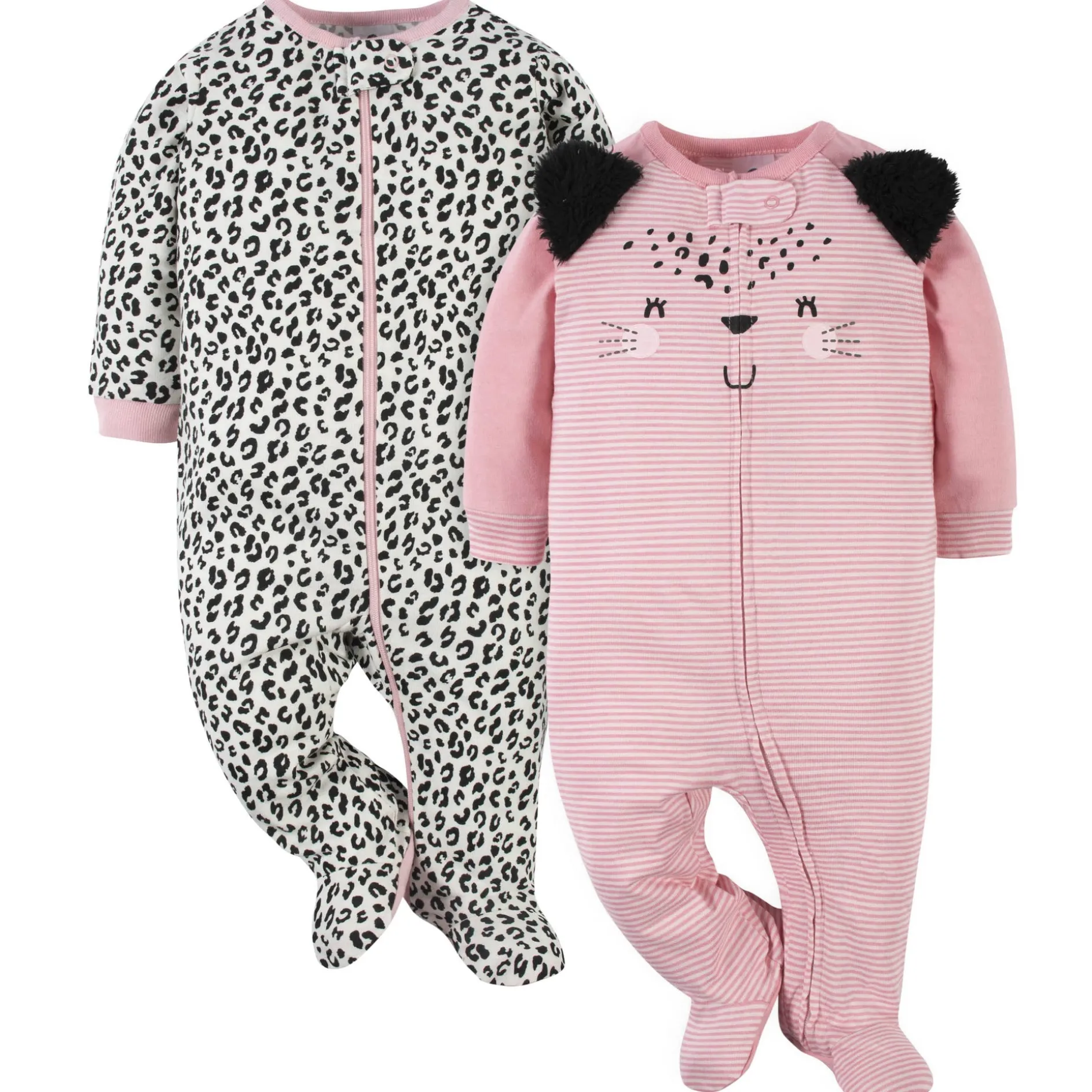2-Pack Baby Girls Leopard Sleep 'N Plays