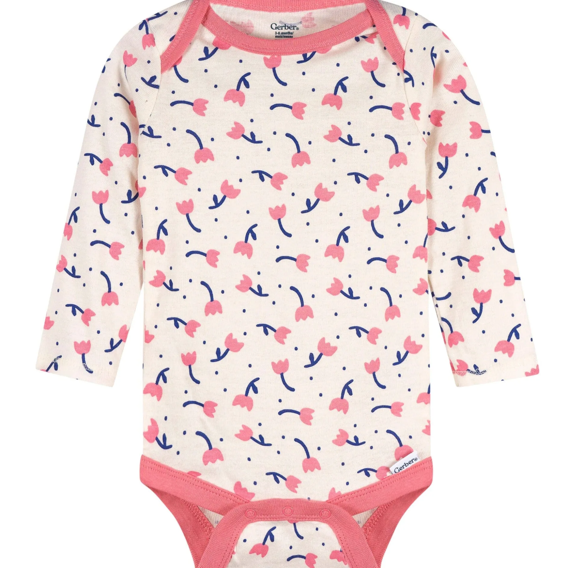 3-Pack Baby Girls Loved Long Sleeve Onesies® Bodysuits