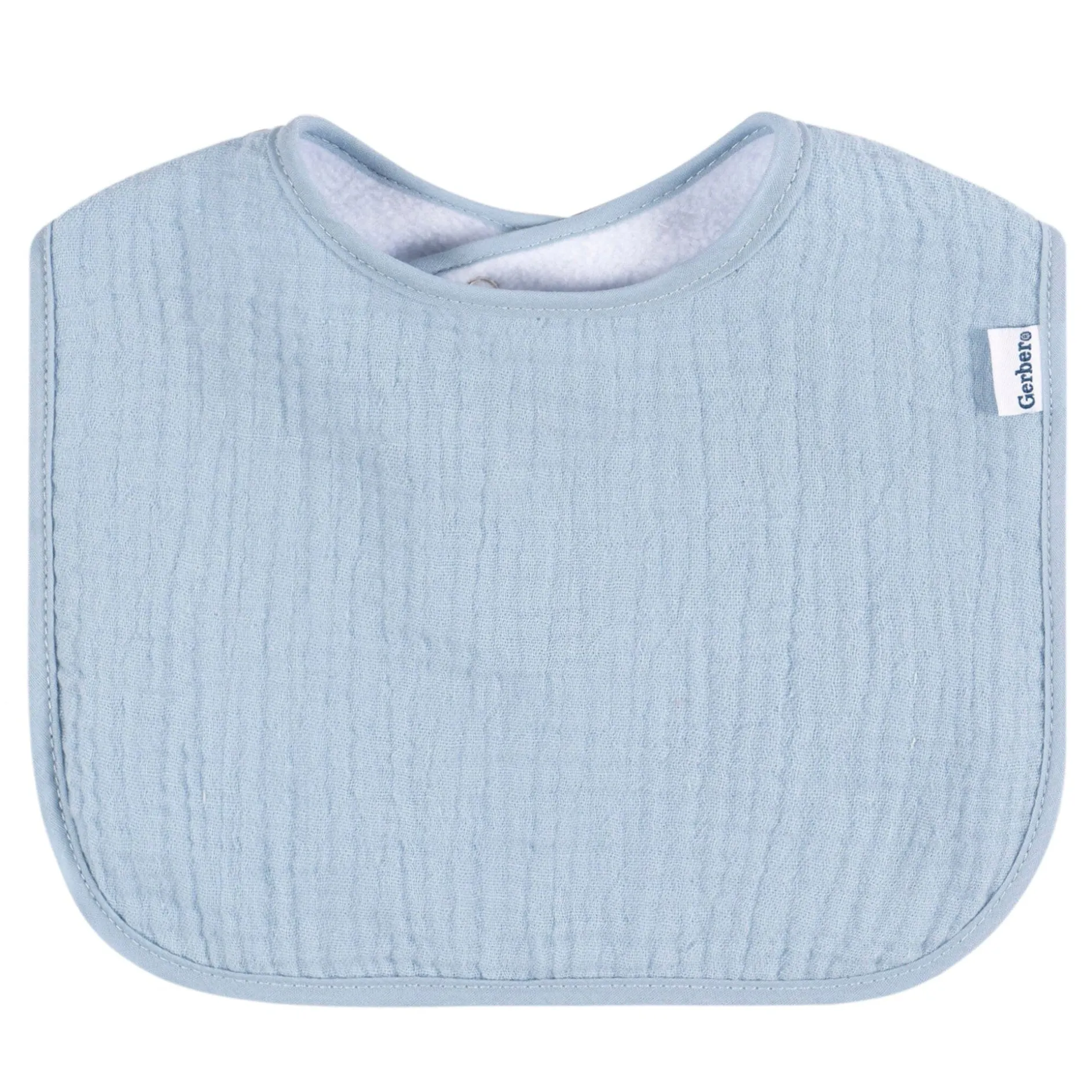 8-Pack Baby Girls Pastel Muslin Drooling Bibs
