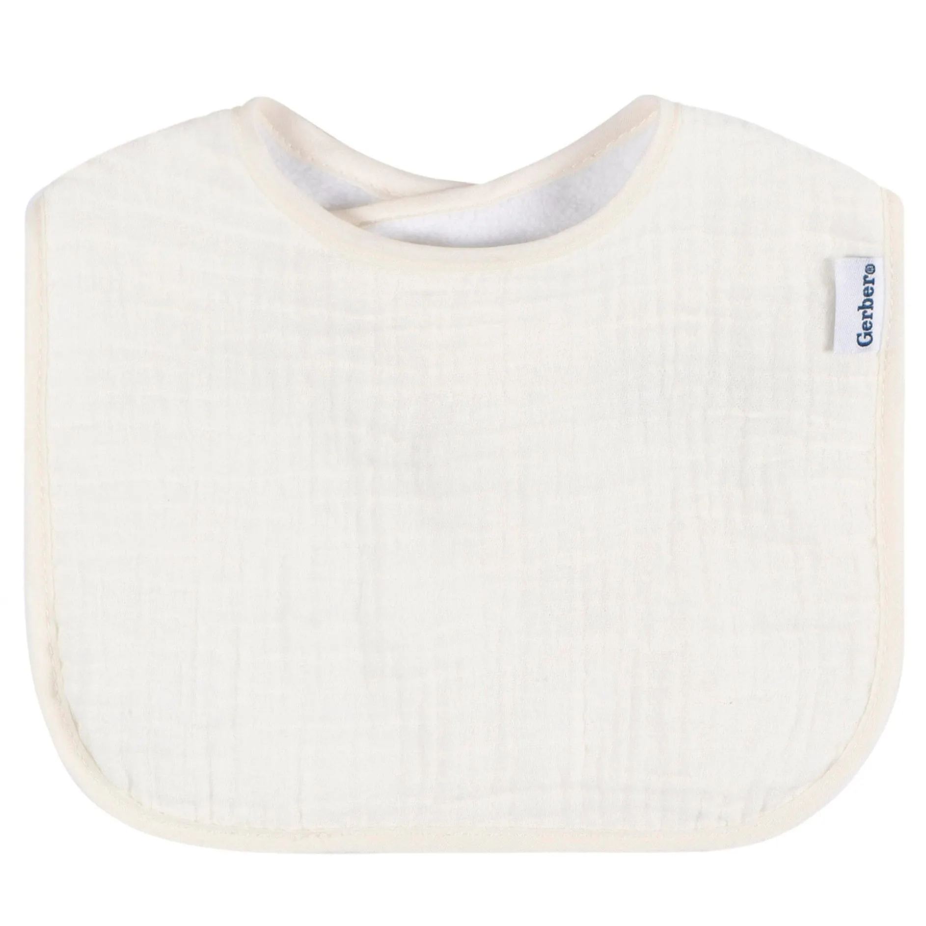 8-Pack Baby Girls Pastel Muslin Drooling Bibs