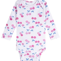 6-Pack Baby Girls Pears Long Sleeve Onesies® Bodysuits