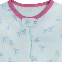 4-Pack Baby Girls Pears Snug Fit Footed Pajamas