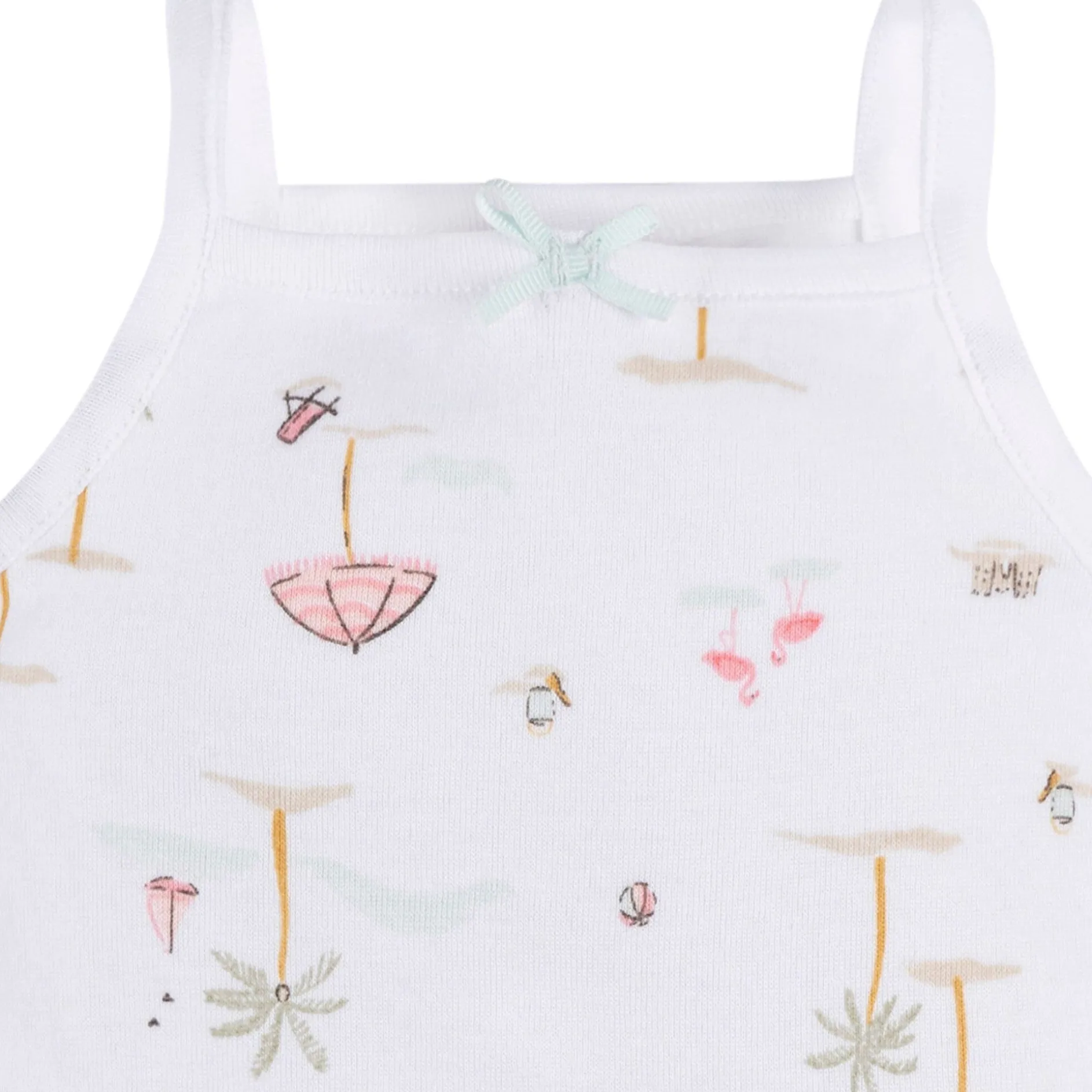 4-Pack Baby Girls Pink Flamingo Sleeveless Onesies® Bodysuits