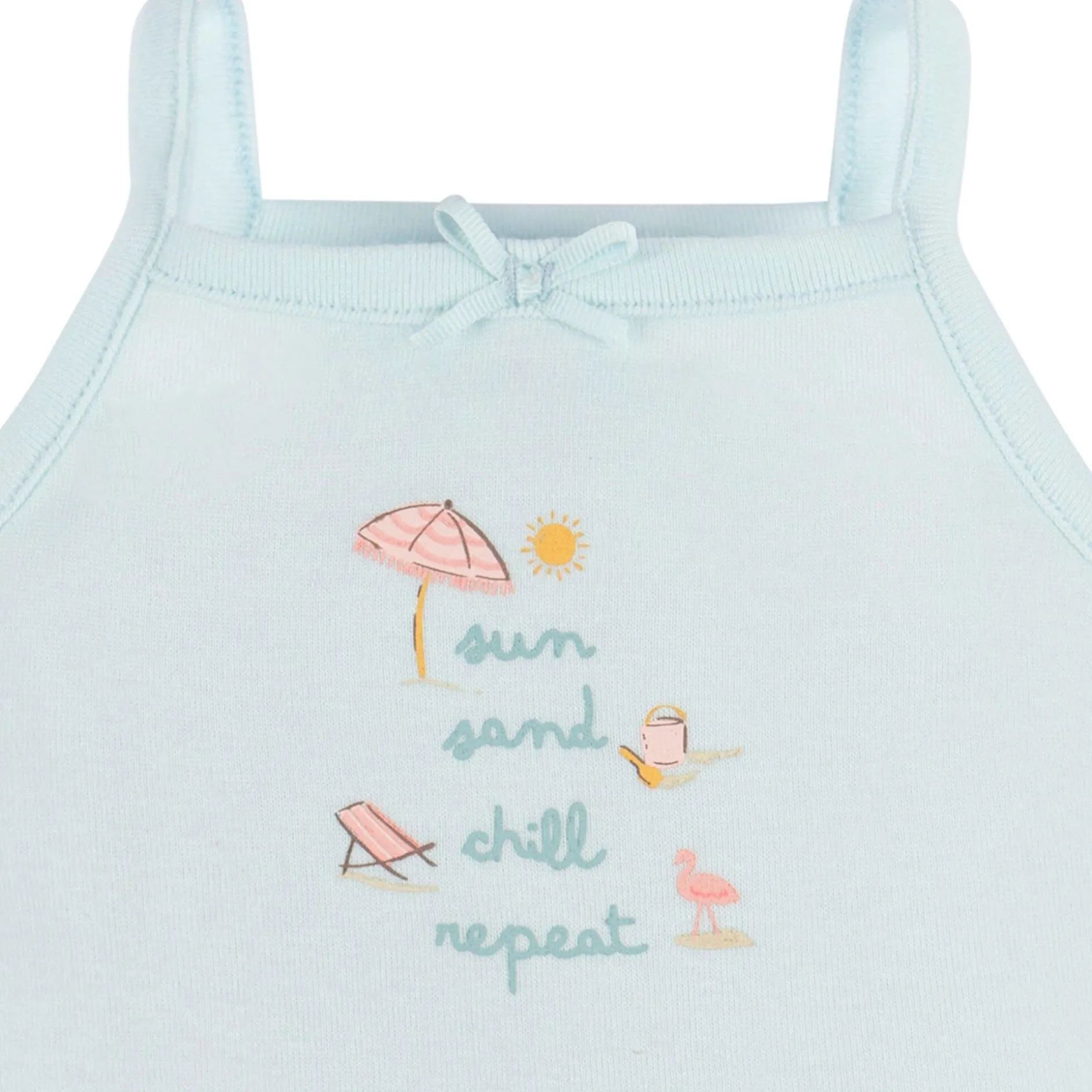 4-Pack Baby Girls Pink Flamingo Sleeveless Onesies® Bodysuits