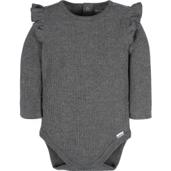 2-Pack Baby Girls Pink & Gray Long Sleeve Onesies® Bodysuits