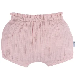 3-Pack Baby Girls Pink, Navy, & Olive Gauze Bubble Shorts
