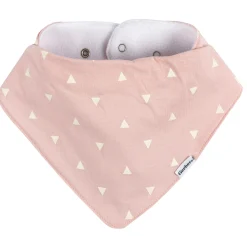 10-Pack Baby Girls Pink Plaid Jersey Bandana Bibs
