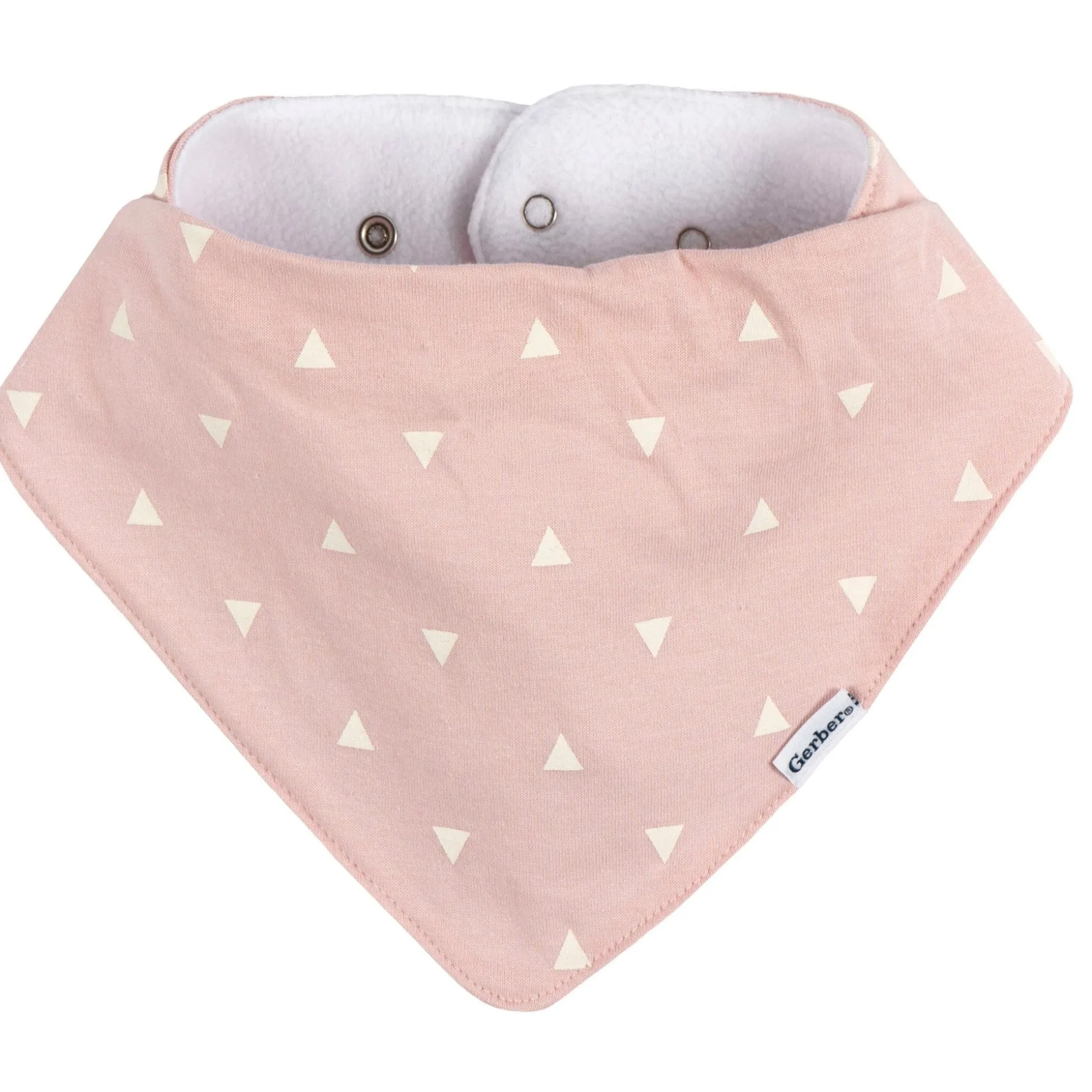 10-Pack Baby Girls Pink Plaid Jersey Bandana Bibs