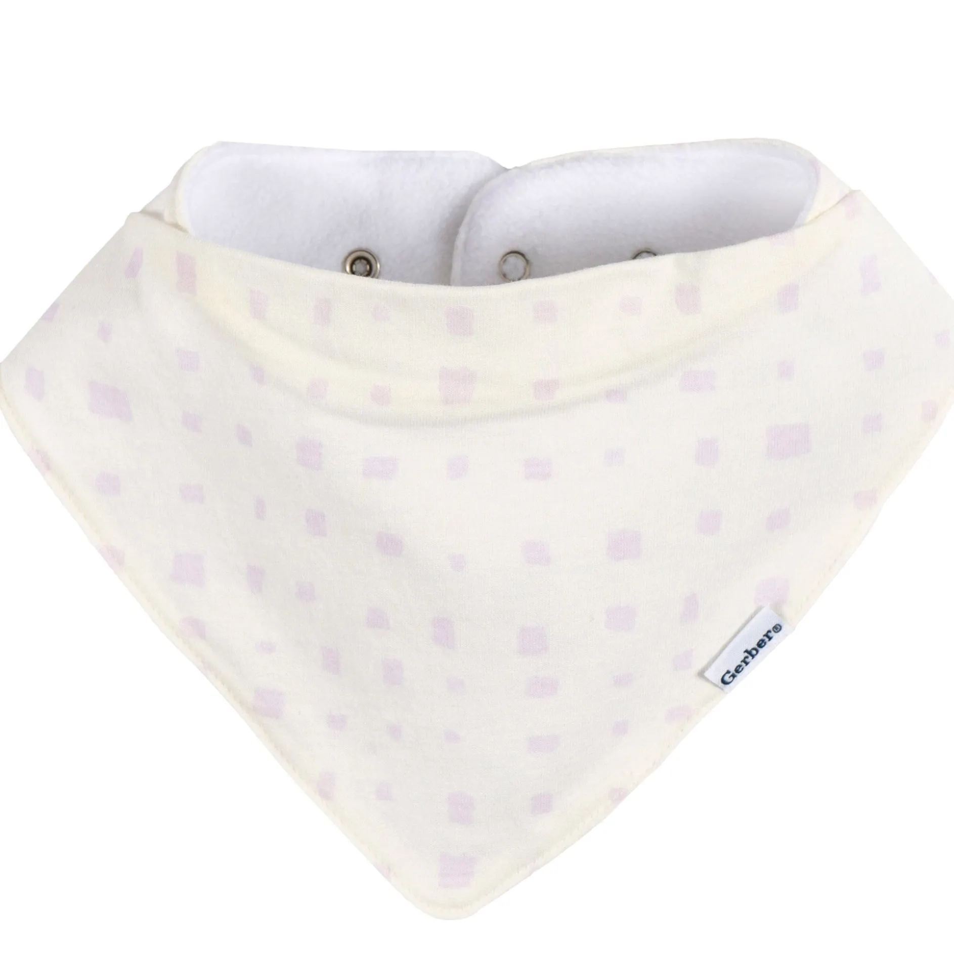 10-Pack Baby Girls Pink Plaid Jersey Bandana Bibs