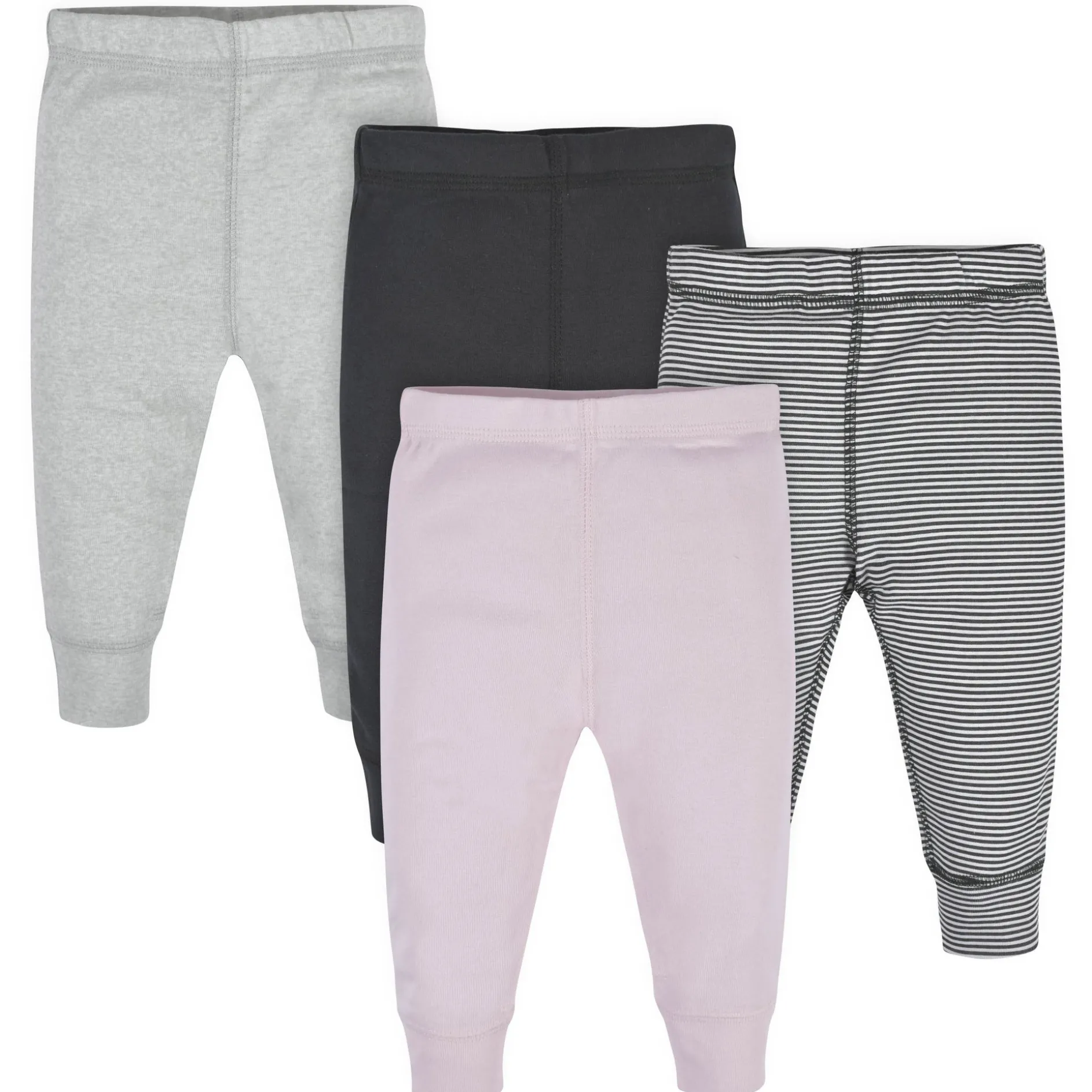 4-Pack Baby Girls Pink Stripe Pants