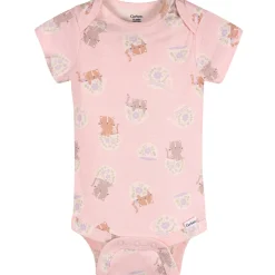 3-Pack Baby Girls Purrrfect Kittens Short Sleeve Onesies® Bodysuits