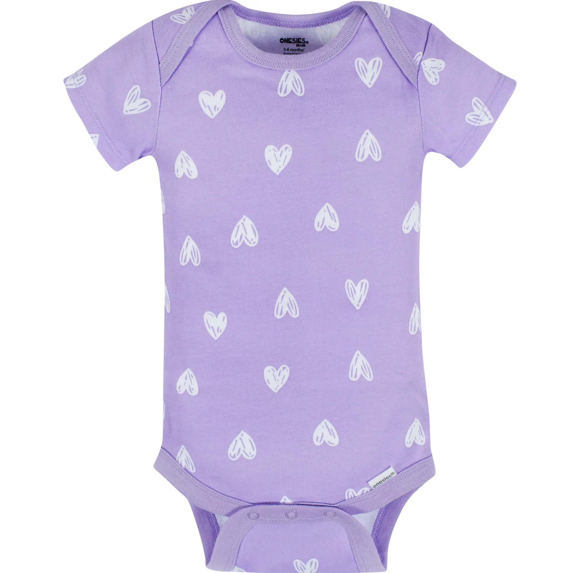 8-Pack Baby Girls Rainbow Floral Short Sleeve Onesies® Bodysuits