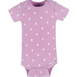 8-Pack Baby Girls Rainbow Floral Short Sleeve Onesies® Bodysuits