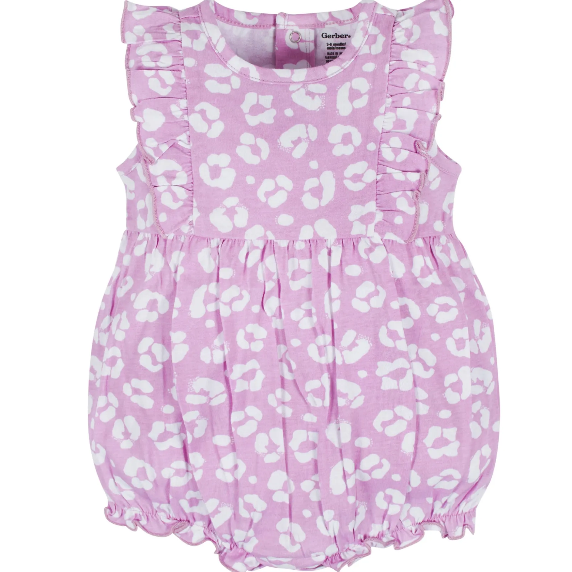 3-Pack Baby Girls Rainbow Floral Rompers