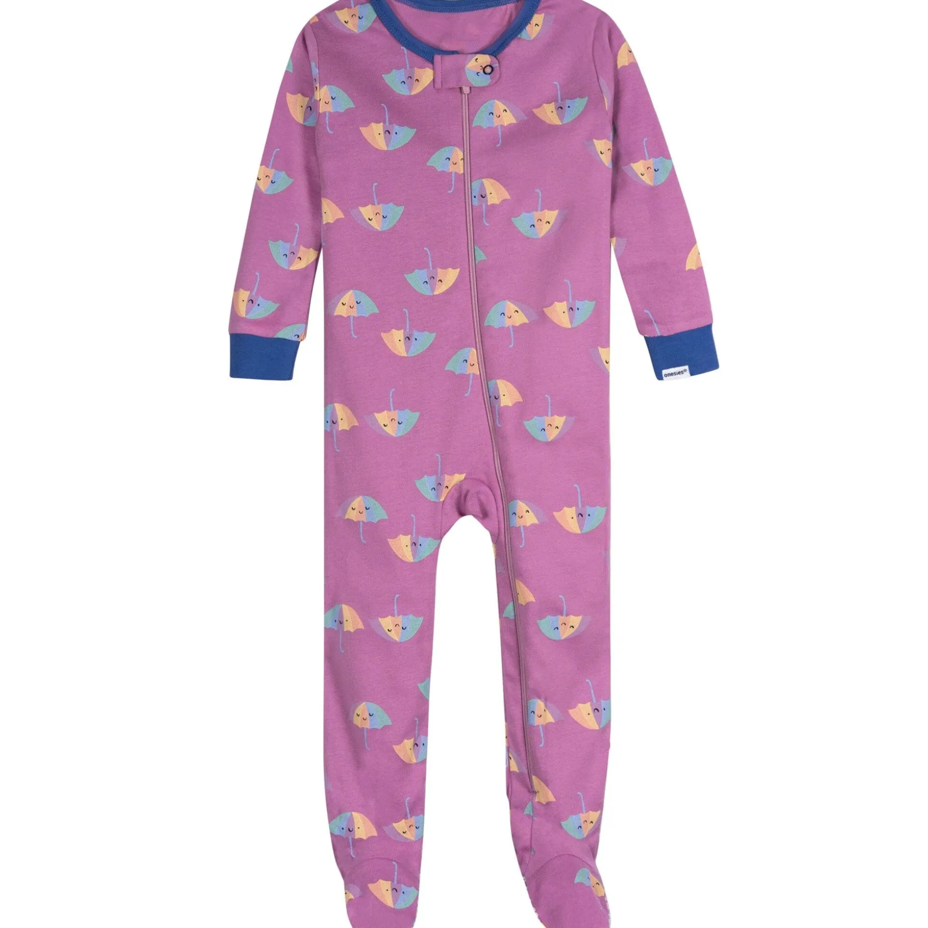 4-Pack Baby Girls Rainy Day Snug Fit Footed Pajamas