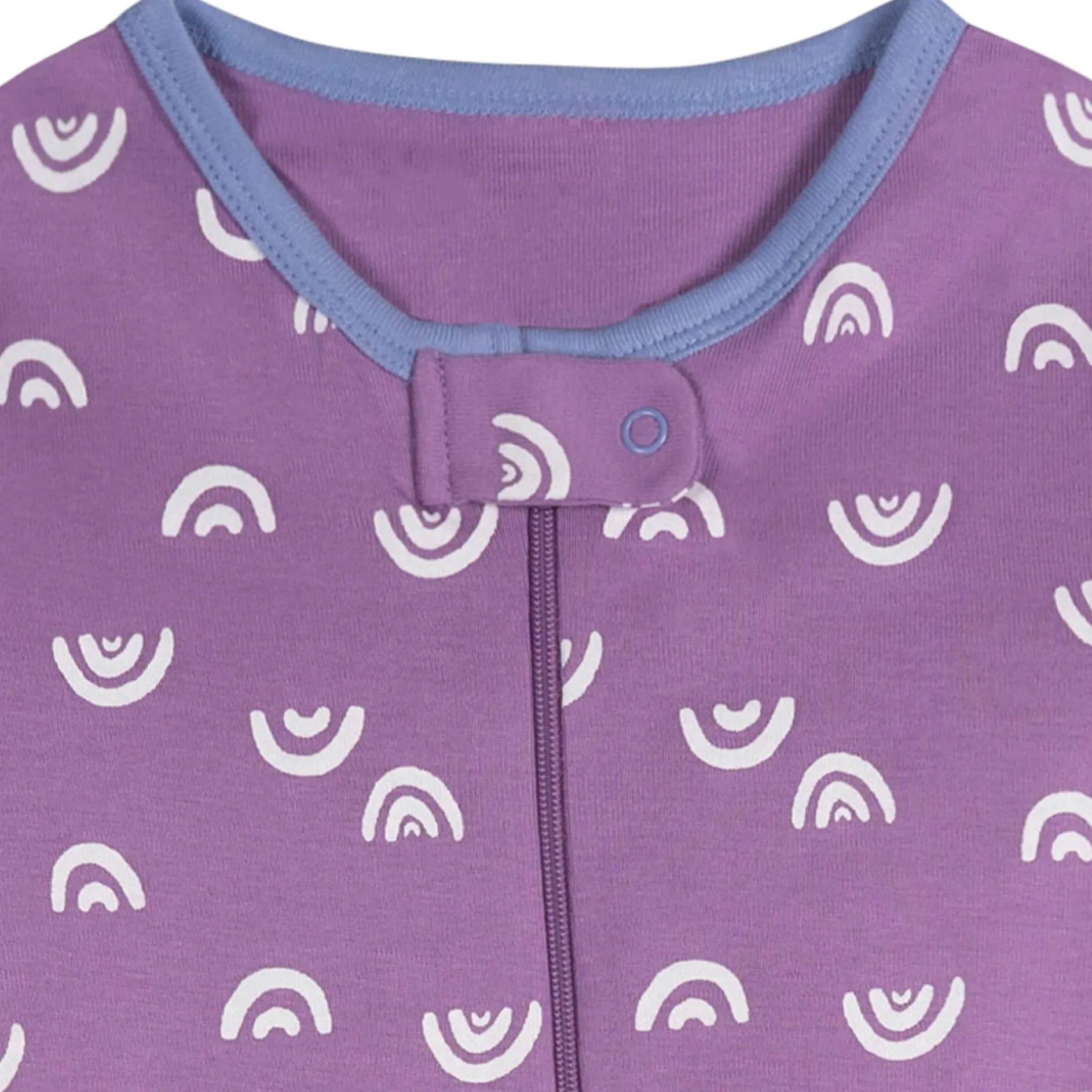 4-Pack Baby Girls Rainy Day Snug Fit Footed Pajamas