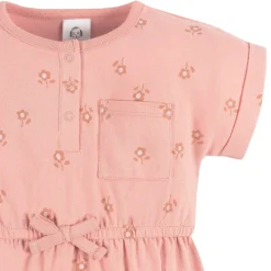 2-Pack Baby Girls Retro Floral Rompers