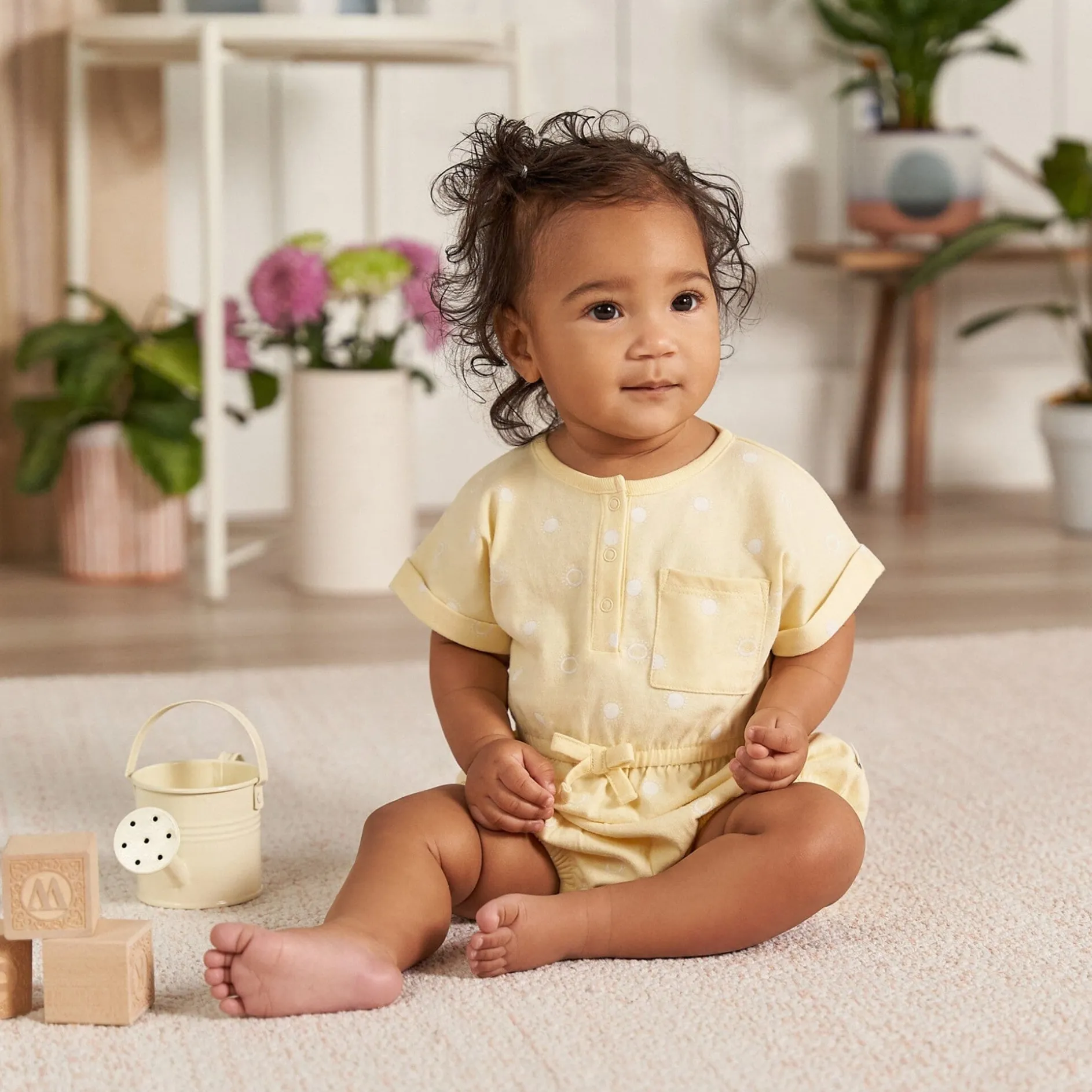2-Pack Baby Girls Sailboats Rompers