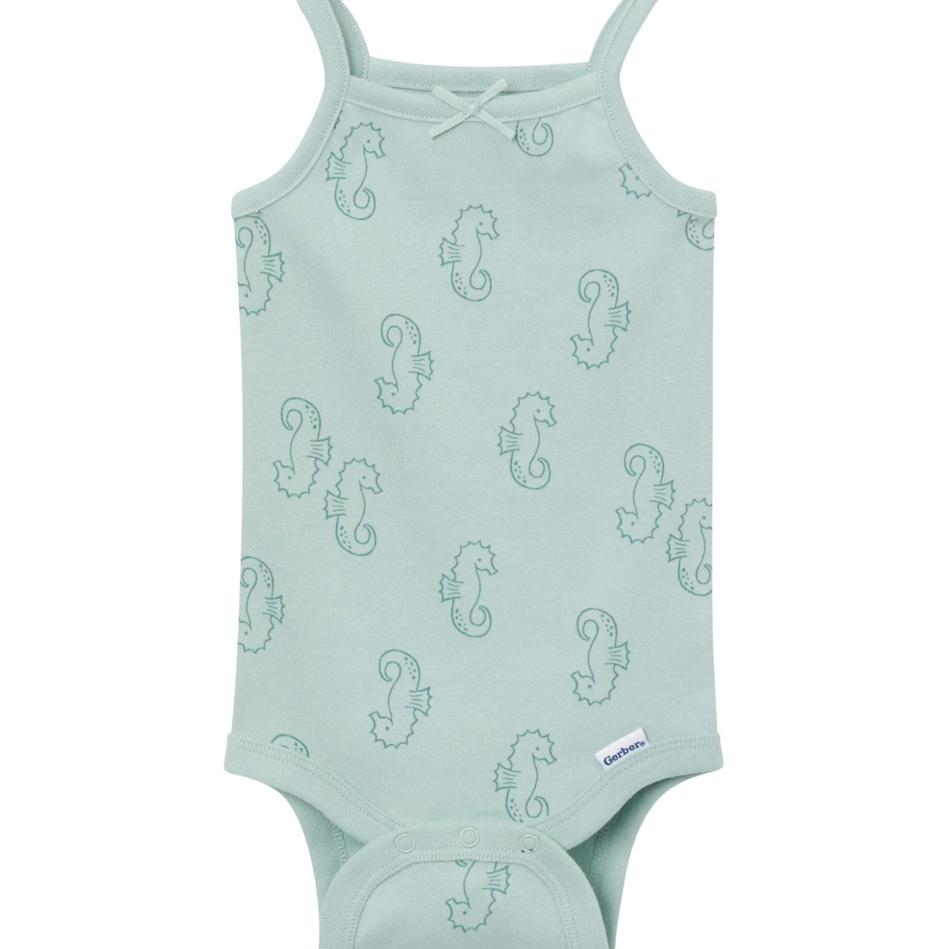 4-Pack Baby Girls Shells Sleeveless Bodysuits