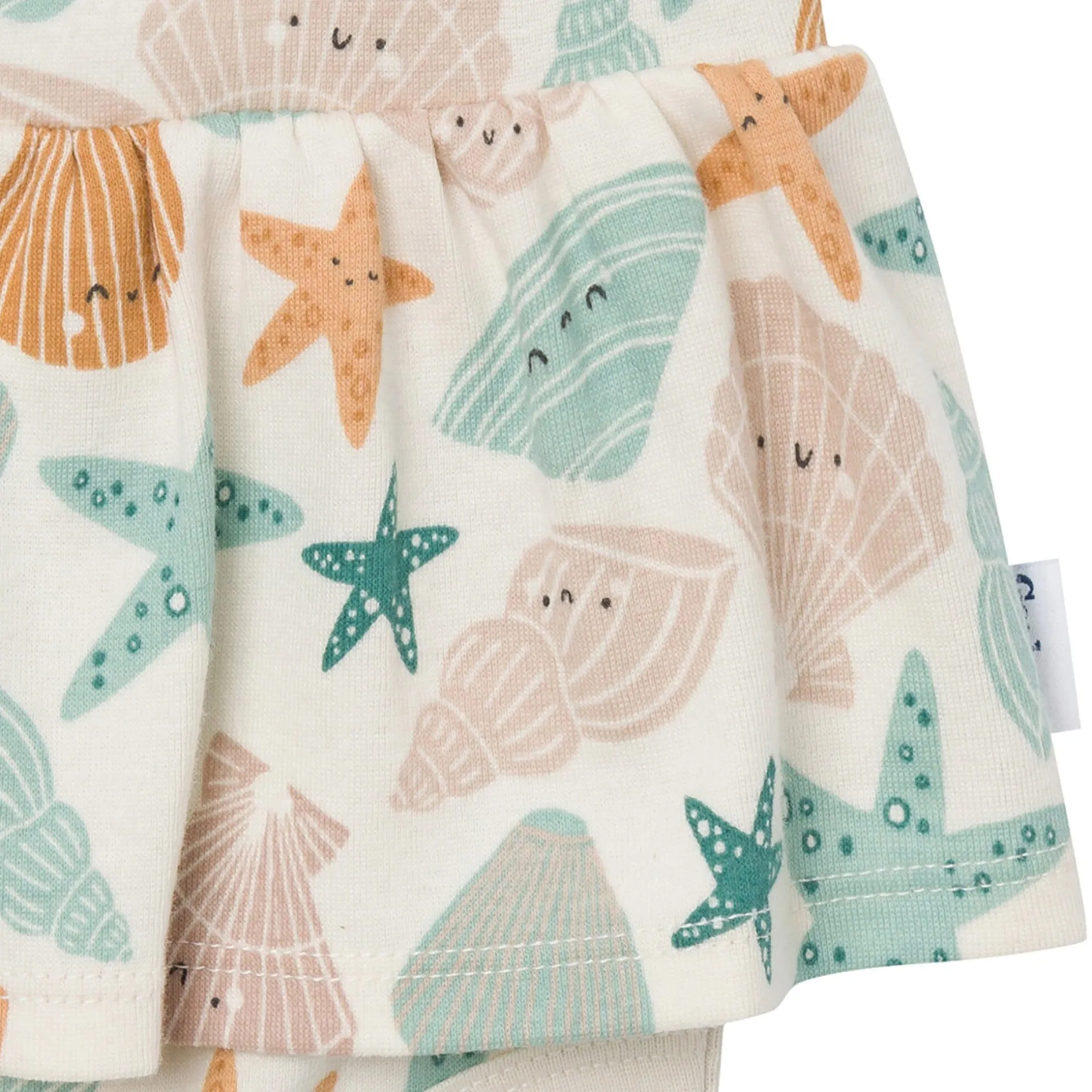 4-Pack Baby Girls Shells Sleeveless Bodysuits