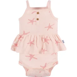 4-Pack Baby Girls Starfish Sleeveless Onesies® Bodysuits