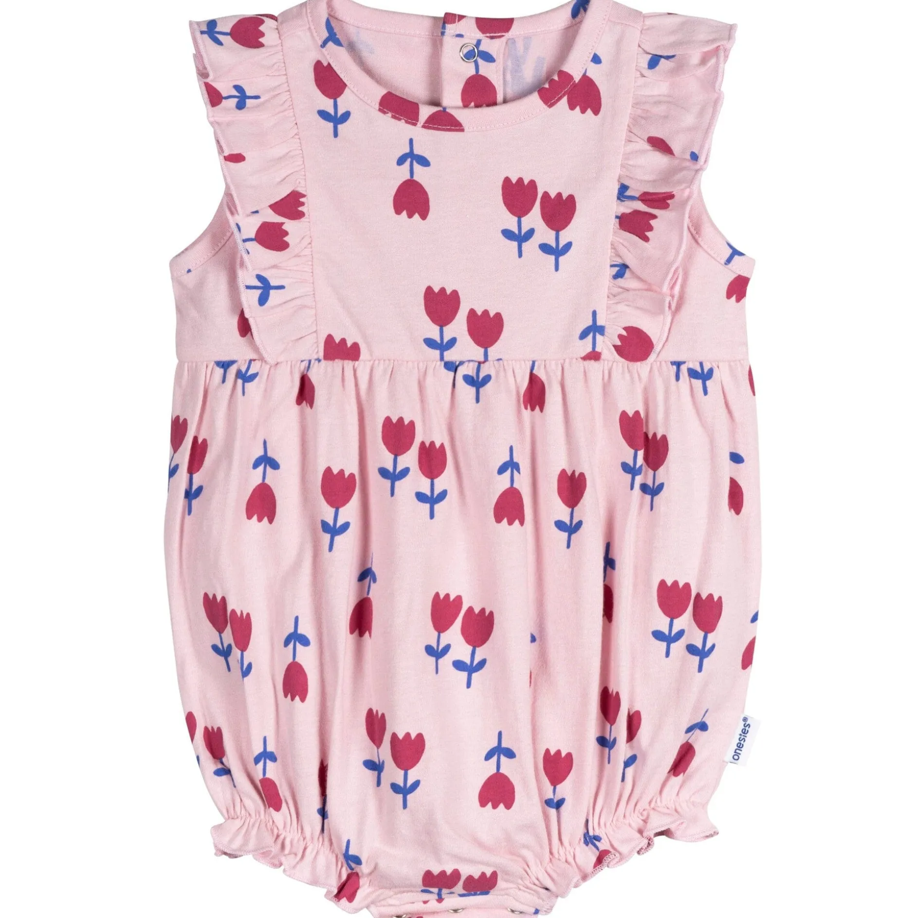 3-Pack Baby Girls Strawberries Rompers