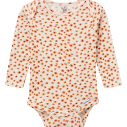 3-Pack Baby Girls Sunflower Long Sleeve Onesies® Bodysuits