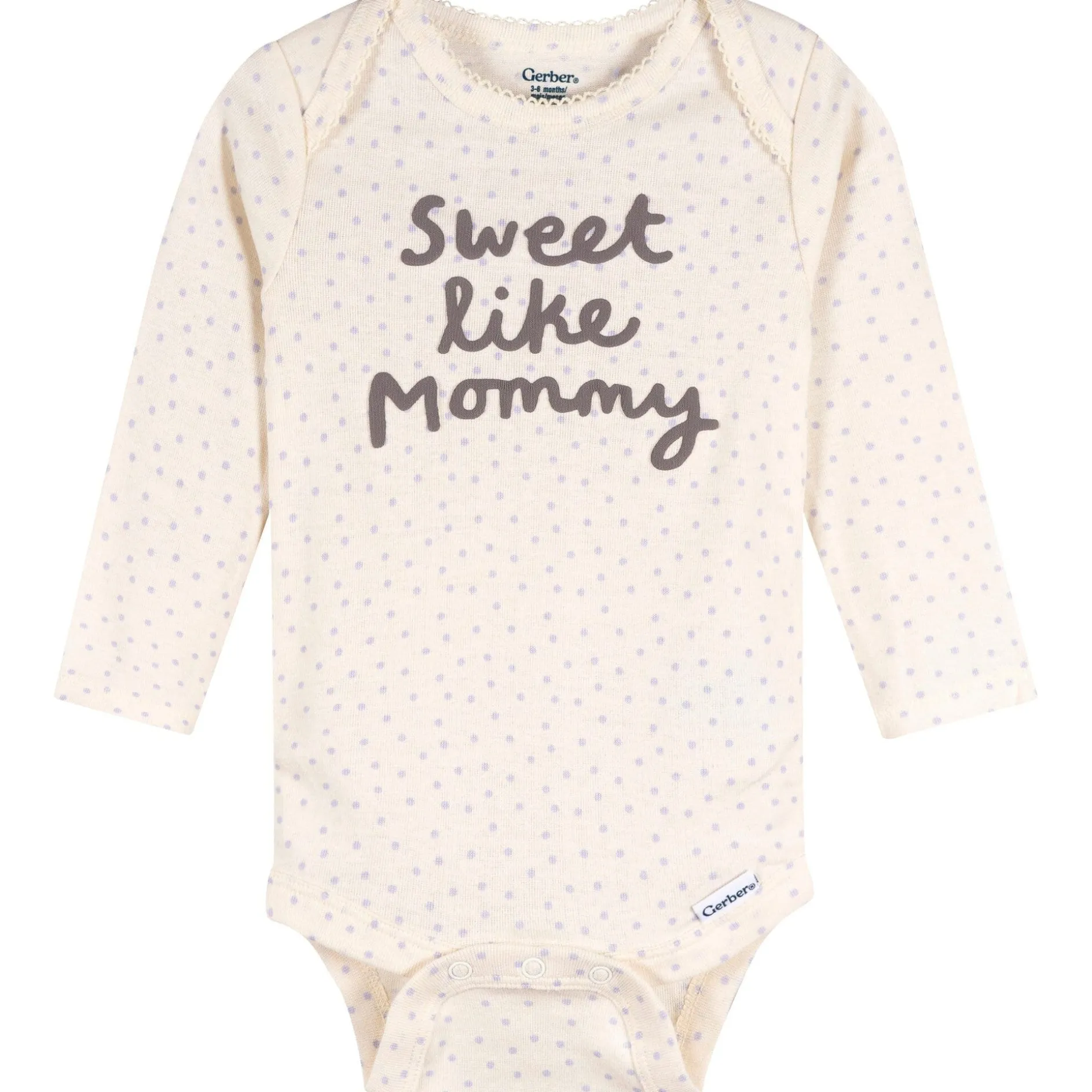 3-Pack Baby Girls Sweetie Long Sleeve Onesies® Bodysuits