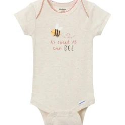 3-Pack Baby Girls Sweet Little Bee Short Sleeve Onesies® Bodysuits