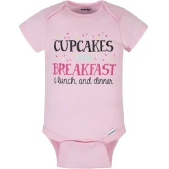 8-Pack Baby Girls Sweet Treats Onesies® Brand Bodysuits