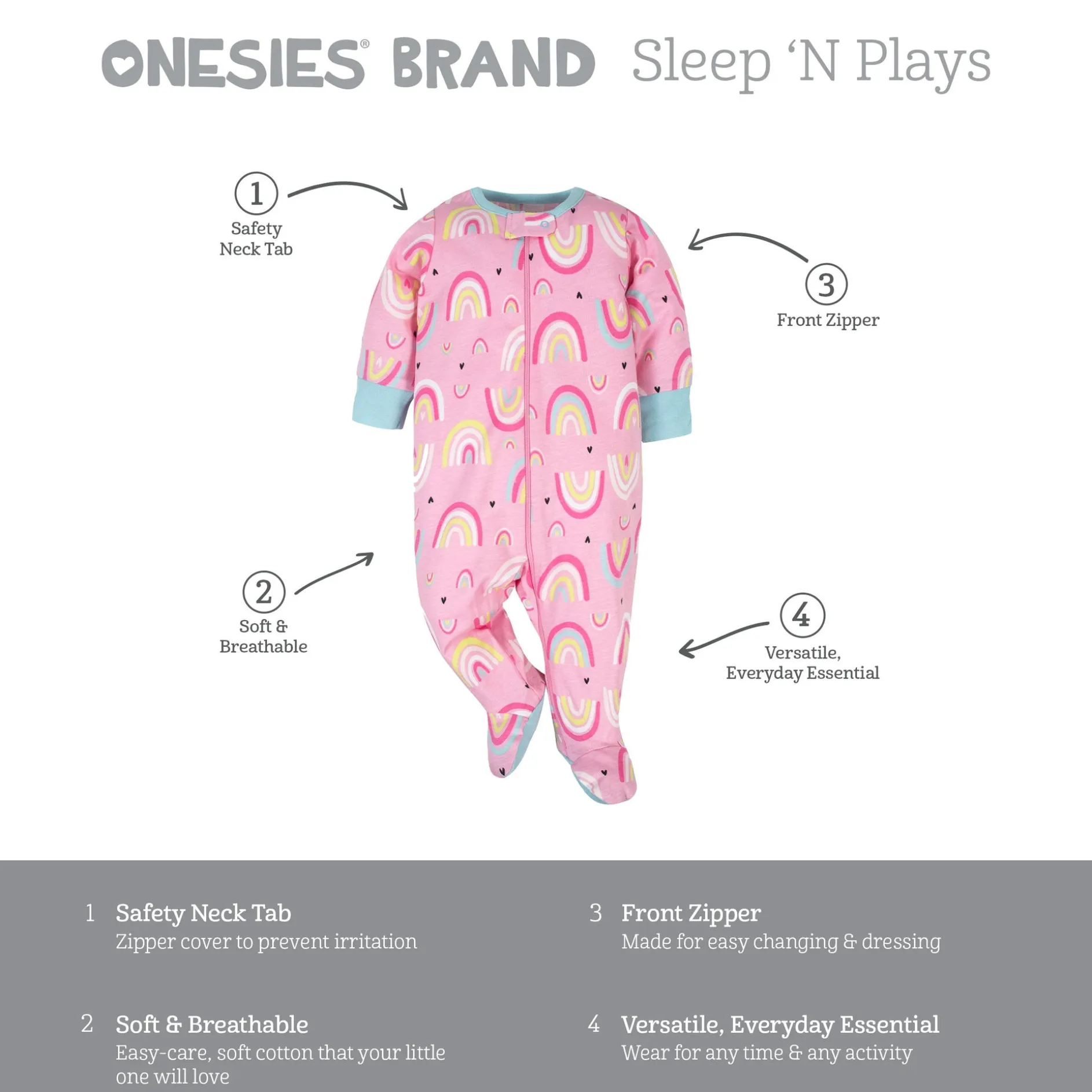 4-Pack Baby Girls Unicorns Sleep 'N Plays
