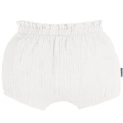 3-Pack Baby Girls White, Black Dot, & Brown Gauze Bubble Shorts