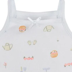 4-Pack Baby Girls White Floral Sleeveless Onesies® Bodysuits