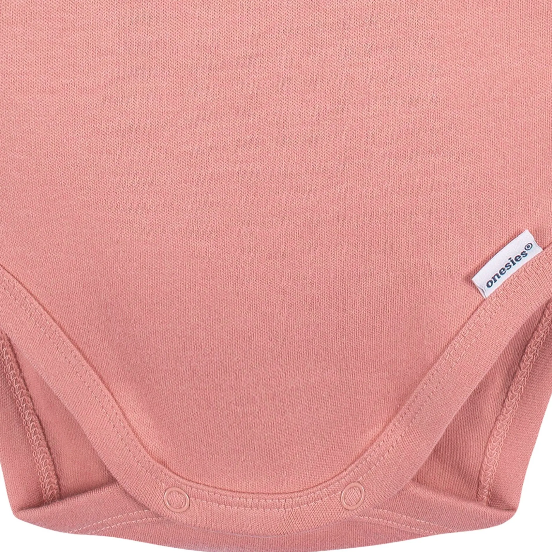 5-Pack Baby Mauve Pink Premium Long Sleeve Onesies® Bodysuits