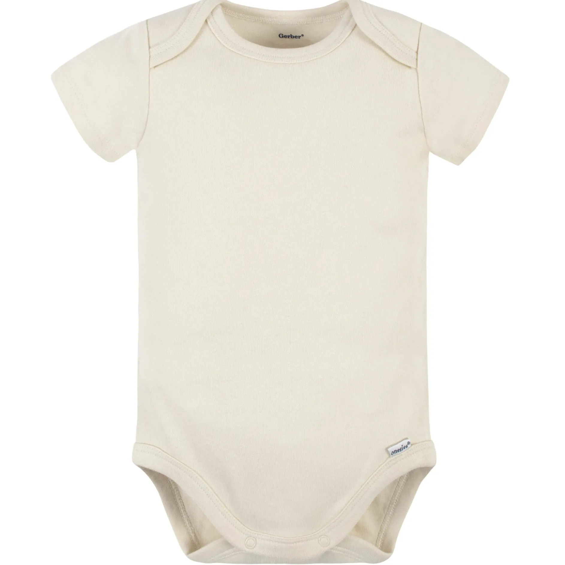 5-Pack Baby Natural Premium Short Sleeve Onesies® Bodysuits