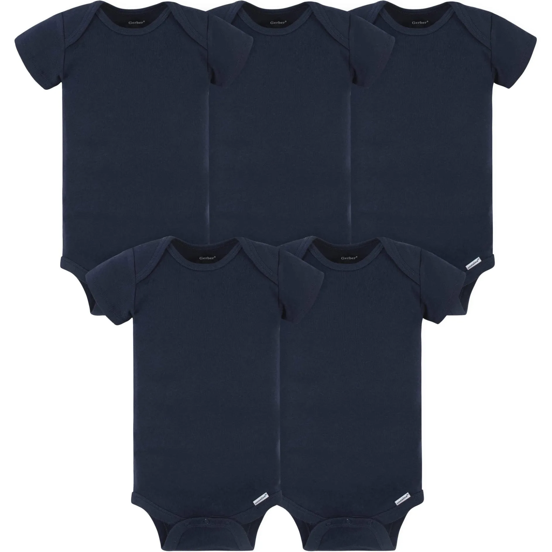 5-Pack Baby Navy Onesies® Bodysuits