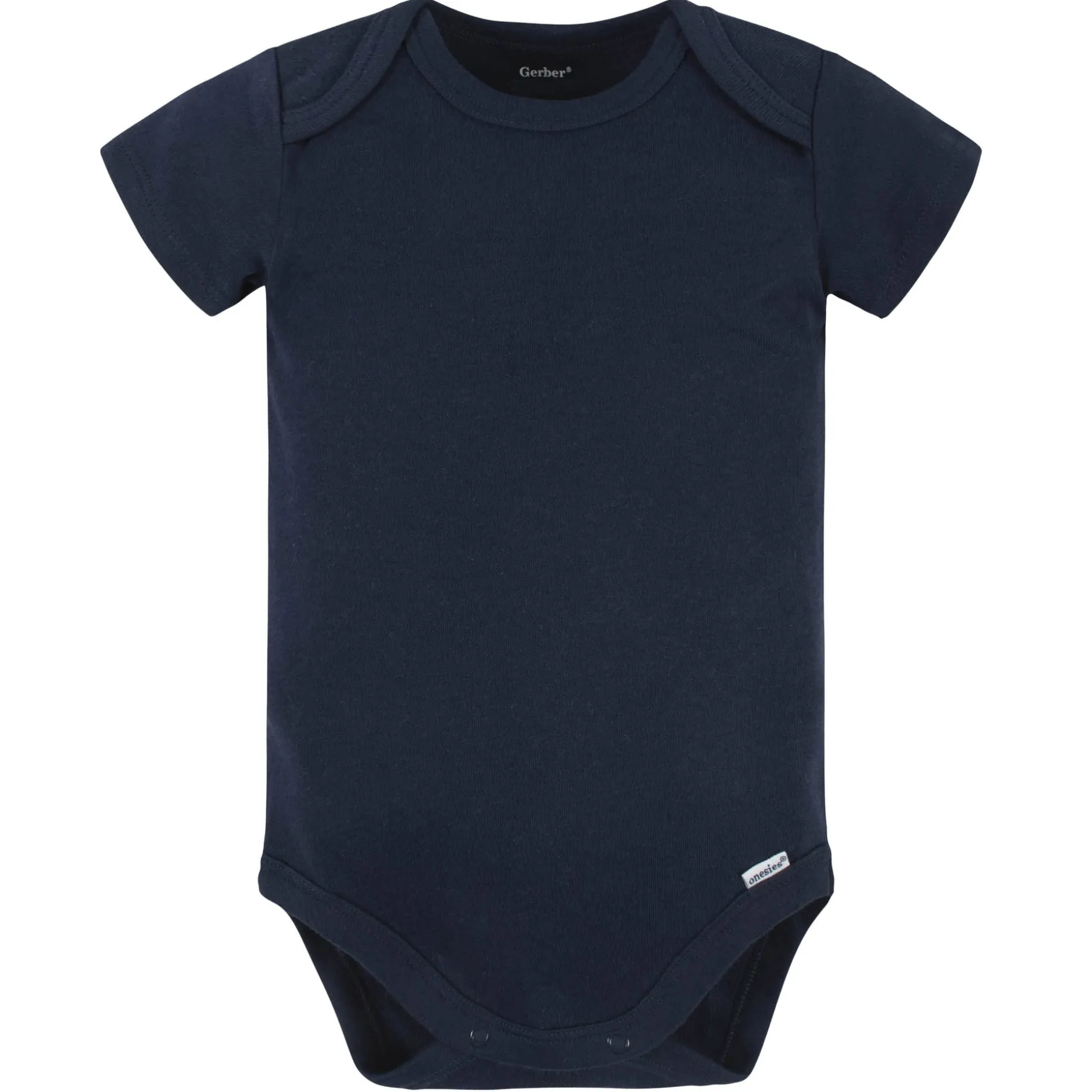 5-Pack Baby Navy Premium Short Sleeve Onesies® Bodysuits